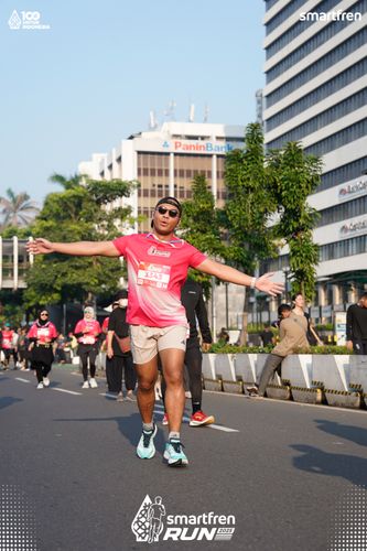 Race photo from Smartfren Run 2025 