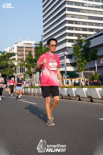 Race photo from Smartfren Run 2025 