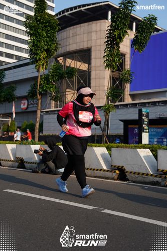 Race photo from Smartfren Run 2025 