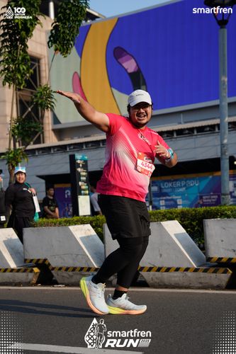 Race photo from Smartfren Run 2025 