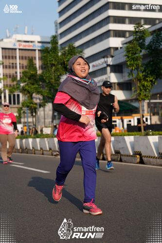 Race photo from Smartfren Run 2025 