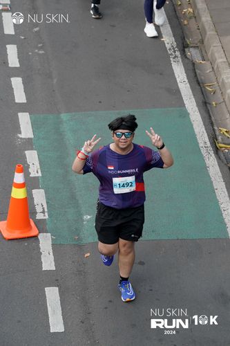 Race photo from Nu Skin Run 10K