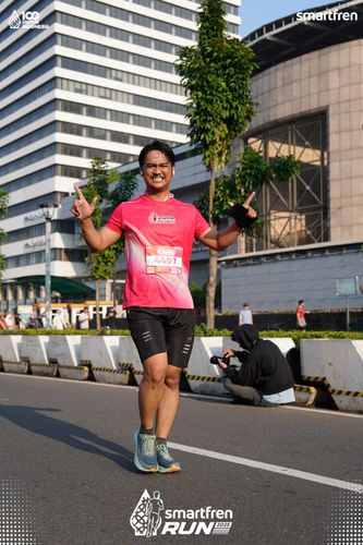 Race photo from Smartfren Run 2025 