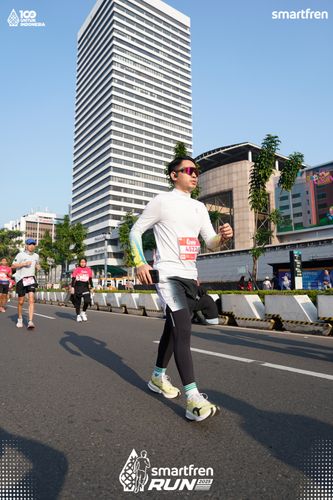Race photo from Smartfren Run 2025 