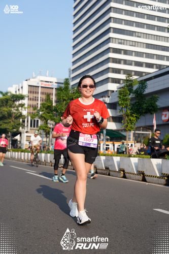 Race photo from Smartfren Run 2025 