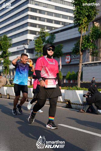 Race photo from Smartfren Run 2025 
