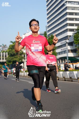 Race photo from Smartfren Run 2025 