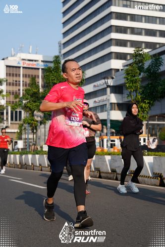 Race photo from Smartfren Run 2025 
