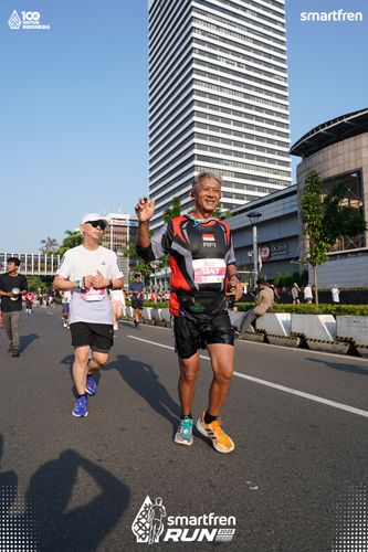 Race photo from Smartfren Run 2025 