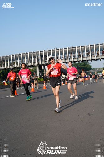 Race photo from Smartfren Run 2025 