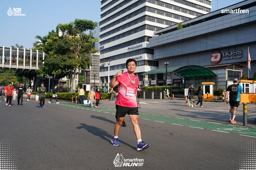 Race photo from Smartfren Run 2025 