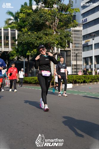 Race photo from Smartfren Run 2025 