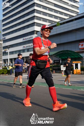 Race photo from Smartfren Run 2025 