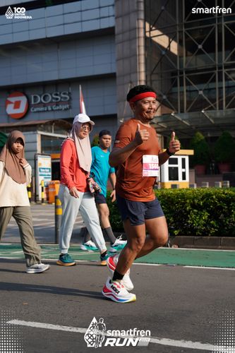 Race photo from Smartfren Run 2025 
