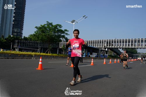 Race photo from Smartfren Run 2025 