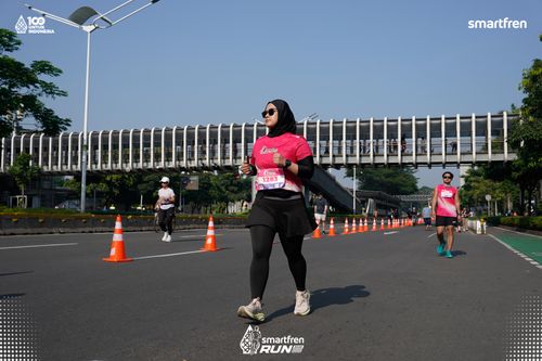Race photo from Smartfren Run 2025 