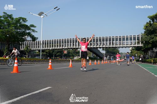 Race photo from Smartfren Run 2025 