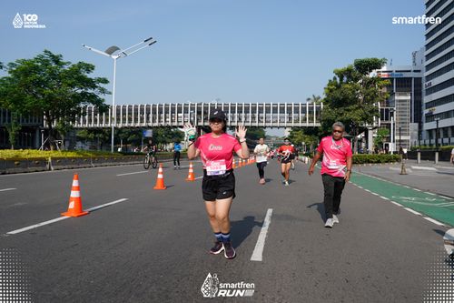 Race photo from Smartfren Run 2025 
