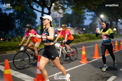 Race photo from Smartfren Run 2025 
