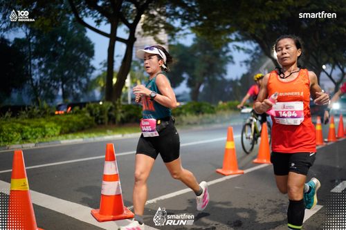 Race photo from Smartfren Run 2025 