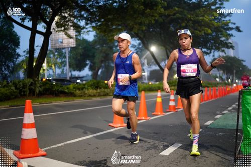Race photo from Smartfren Run 2025 