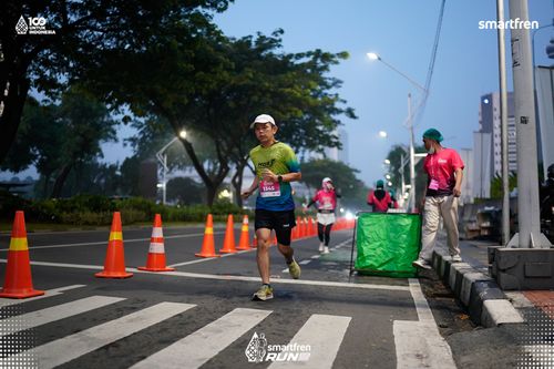 Race photo from Smartfren Run 2025 
