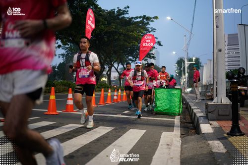 Race photo from Smartfren Run 2025 