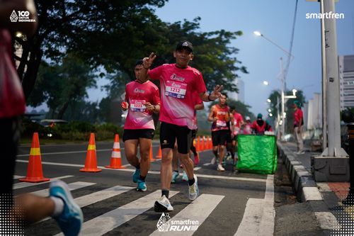 Race photo from Smartfren Run 2025 