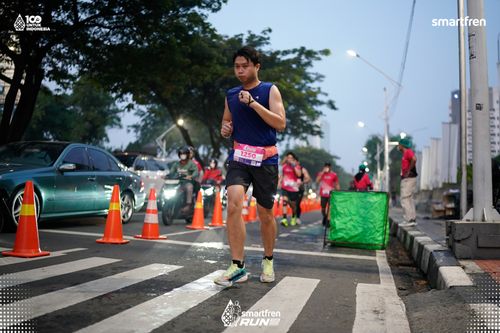Race photo from Smartfren Run 2025 