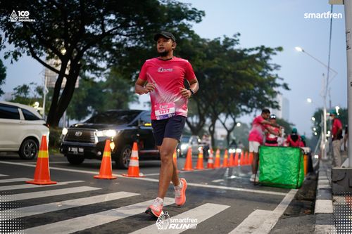 Race photo from Smartfren Run 2025 