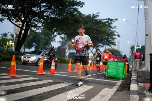 Race photo from Smartfren Run 2025 