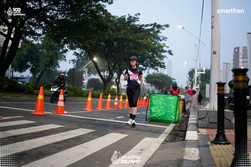 Race photo from Smartfren Run 2025 
