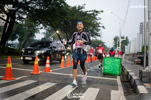 Race photo from Smartfren Run 2025 