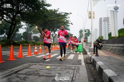 Race photo from Smartfren Run 2025 