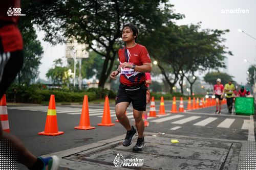 Race photo from Smartfren Run 2025 