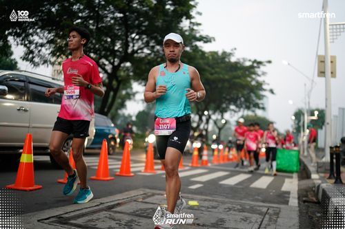 Race photo from Smartfren Run 2025 