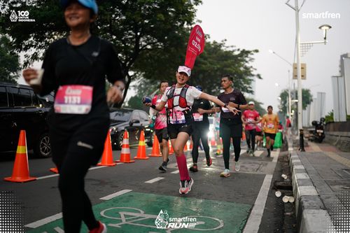 Race photo from Smartfren Run 2025 