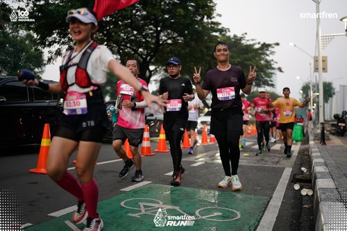 Race photo from Smartfren Run 2025 