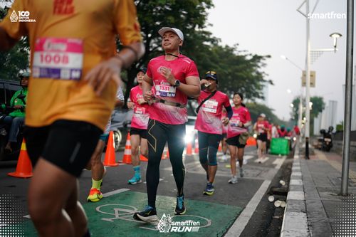 Race photo from Smartfren Run 2025 