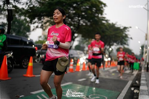 Race photo from Smartfren Run 2025 