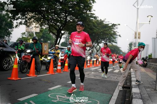 Race photo from Smartfren Run 2025 