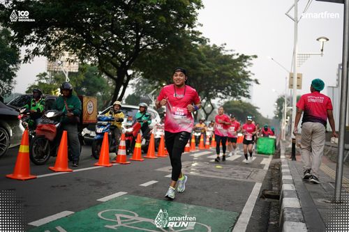 Race photo from Smartfren Run 2025 