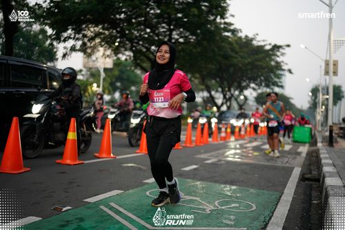 Race photo from Smartfren Run 2025 