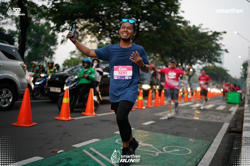 Race photo from Smartfren Run 2025 