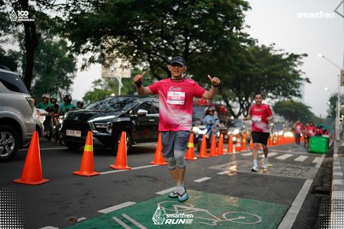 Race photo from Smartfren Run 2025 