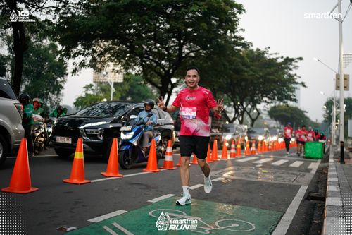 Race photo from Smartfren Run 2025 