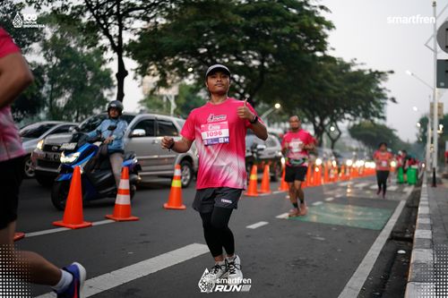Race photo from Smartfren Run 2025 