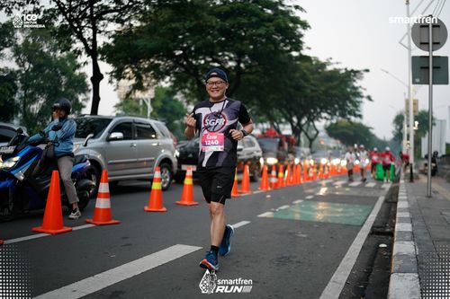 Race photo from Smartfren Run 2025 