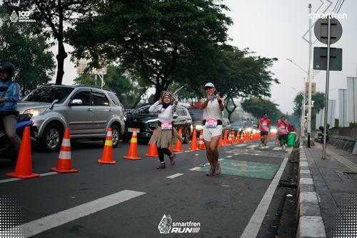 Race photo from Smartfren Run 2025 