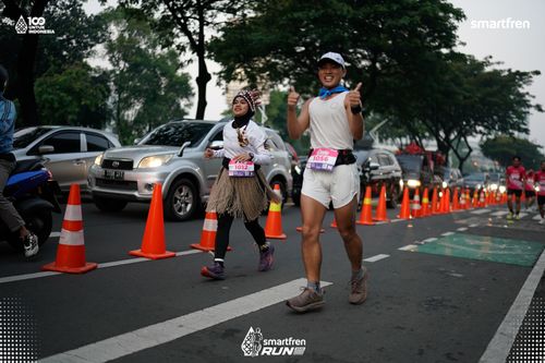 Race photo from Smartfren Run 2025 